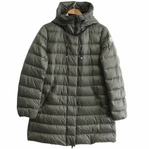 美品 21SS MONCLER モンクレール Gnosia グノシア ダブルジップ フーデッド ダウンジャケット ダウンコート 3 カーキ ◆