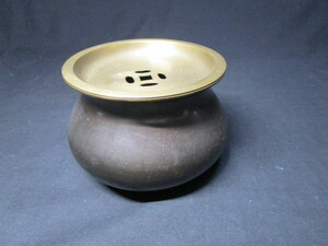 【匿名配送】真鍮製 建水 茶道具