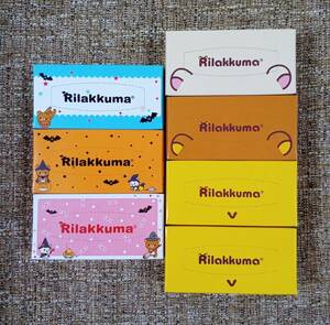リラックマ ローソンオリジナル ミニティッシュボックス 6種 プラス1個 未使用 コリラックマ キイロイトリ ハロウィン〈商品説明必読〉