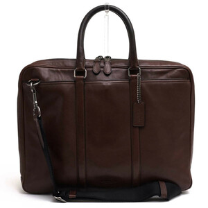 COACH コーチ ビジネスバッグ 71732 Metropolitan Slim Briefcase メトロポリタン スリム ブリーフ スポーツカーフ 牛革