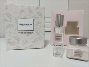 ローラメルシエ★プティコレクシオン アンバーバニラs(限定品) ホイップトボディクリーム&オードトワレ★laura mercier ambre vanille