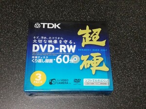 ■即決■新品 TDK ビデオカメラ用8cm DVD-RW 超硬 両面ディスク2.8GB 60分 3枚パック■