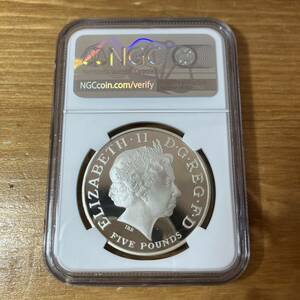 5-40 2008年 イギリス エリザベス1世 5ポンド プルーフ銀貨 NGC PF69 ULTRA CAMEO 資産保全 アンティーク モダン