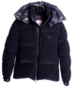 25万4100円　モンクレール コーデュロイ　ダウン ジャケット　ダークネイビー　国内正規品　MONCLER　#B3