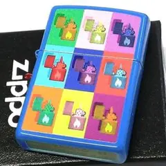 ZIPPO ポップアート ジッポライター マルチカラー ブルー PopArt 青