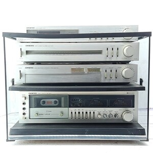 通電確認済 ONKYO AT-80 TG-5 AG-5 TA-650 Timer Tuner Amplifrer Cassette Deck オンキヨー アンプ カセットデッキ オーディオ ラック