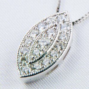 168番　天然ダイヤモンド　ネックレス　0.5ｃｔ　プラチナ　ダイヤ　40cm　受注生産