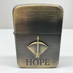 4【未使用】ホープ　HOPE　ZIPPO　ジッポ　オイルライター　喫煙具　喫煙グッズ 　コレクション　本体のみ　火花確認済み