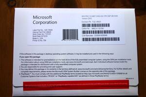 Windows 10 Pro 64bit プロダクトキー DSP版 DVD Microsoft 正規認証保証 