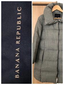 バナナリパブリック BANANA REPUBLIC ダウン コート グレー　バナリパ