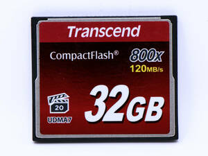 ★希少★【32GB】CFカード 32GB Transcend UDMA7 800x 120MB/s CompactFlash コンパクトフラッシュ ★中古美品☆★