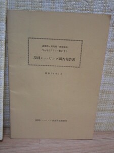 昭和54年■大阪ミナミ・共同ショッピング調査報告書/戎橋筋・高島屋・なんなんタウン・虹のまち