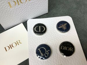 m001 E(10) 送料185円 未使用 ディオール ピンバッジ 4点セット ビー CD Christian Dior アクセサリー