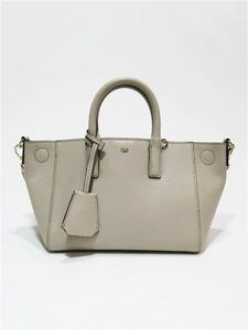 61635 Anya Hindmarch ／ アニヤハインドマーチ サイドスナップ レザー ハンドバッグ