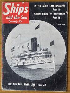 稀少！Ships & the Sea誌/August 15,1956/USA/船の雑誌/客船/船旅/