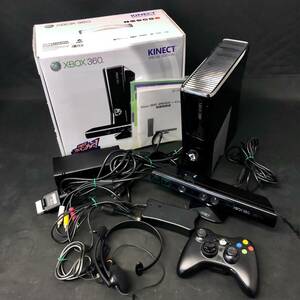 BDm080I 120 箱付き Microsoft Xbox360 1439 Kinect 250GB コントローラ 説明書付き ブラック アイドルマスター ゲーム機