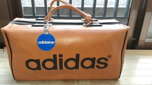 レア　希少　中古 adidas アディダス ヴィンテージ バッグ ビンテージ レトロ 革　鞄 ボストンバッグ 旅行 スポーツ ビジネスバッグ 当時物