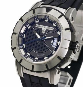 超美品　 HARRY WINSTON ハリーウィンストン OCEAN SPORT オーシャンスポーツ 411/MA44Z 自動巻 ザリウム メンズ 腕時計