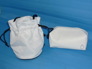 A★未使用・非売品★POLA オリジナルショルダー巾着バッグと素肌しずく　オリジナルボックスポーチ