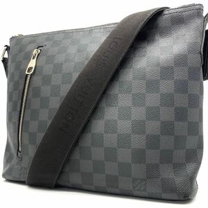 1円●高級品●LOUIS VUITTON ルイヴィトン ダミエグラフィット ミックPM メッセンジャーバッグ ショルダーバッグ 黒 メンズ N41211