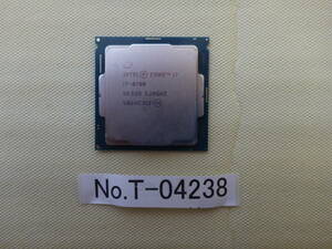 管理番号　T-04238 / INTEL / CPU / Core i7-8700 / LGA1151 / BIOS起動確認済み / ゆうパケット発送 / ジャンク扱い