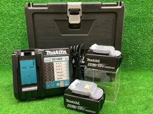 未使用品 makita マキタ 18V 6.0Ah リチウムイオンバッテリ 充電器 ケース セット ※本体無し