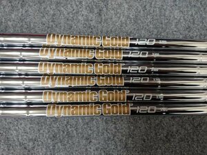 Dynamic Gold ダイナミックゴールド 120 (X100) #5-PW 6本セット アイアン用 スチールシャフト