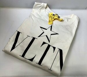 VALENTINO ヴァレンティノ 半袖Tシャツ　ホワイト　ロゴ　スター　表記　Mサイズ