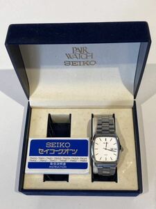 未使用 SEIKO セイコー スピリット 腕時計 7N48-5000 メンズ デイデイト シルバー文字盤 動作未確認