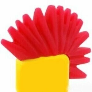 LEGO レゴ モヒカン レッド 赤 髪 髪の毛 髪型 ヘア ブロック パーツ 正規品