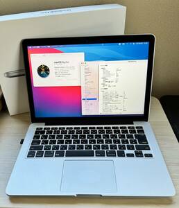 美品 MacBook Pro メモリ：16GB / SSD：1TB A1502(Retina.13-inch,Late2013) CPU：core i5-2.6GHz 箱アリ