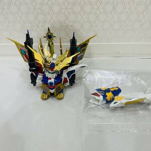 【H11369OR】 1円～ BANDAI 元祖SDガンダム BB戦士 4代目頑駄無大将軍 組立済み 部品割れあり 欠品不明 フィギュア プラモデル ジャンク