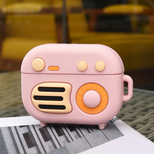 ラジオ型 かわいい デザイン AirPods Pro シリコーンカバー Apple エアーポッズ プロ カバー ケース 傷 汚れ ほこり 保護 破損 防止