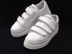 PRADA プラダ 1E061M スニーカー 白 靴 スレ 汚れ