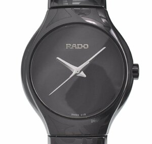 □ ☆美品【RADO】ラドー トゥルー 318.0685.3 セラミック クォーツ レディース J#120056