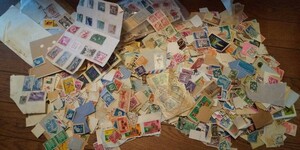 外国切手 日本切手 大量 不明 詳しい方どうぞ 海外 消印 エンタイア その２