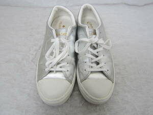 CONVERSE ALL STAR COUPE TRIOSTAR EB OX（コンバース オールスター クップ トリオスター）(31303480) メタリックシルバー 23.5㎝　ok2312D