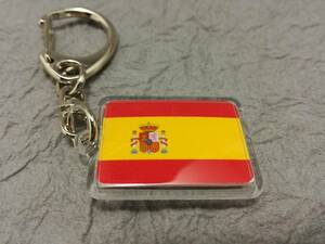 【新品】スペイン キーホルダー 国旗 SPAIN キーチェーン/キーリング
