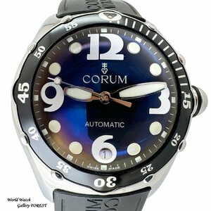 【コルム CORUM☆バブル ダイブ】82.180.20 中古 メンズ腕時計 自動巻き ブラック文字盤☆Aランク☆