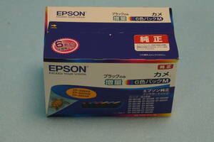 新品・未使用　ＥＰＳＯＮ純正 インクカートリッジ「カメ」６色パックＭ　ＫＡＭ－６ＣＬ－Ｍ　ブラック増量タイプ