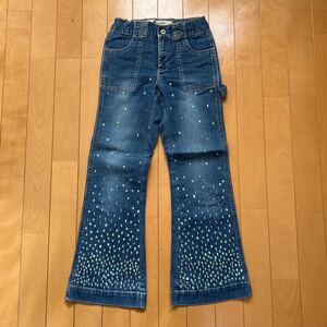 GAP KID’S FLARE STRETCH フレアデニム　スパンコール　子供用　サイズ10 ギャップキッズ