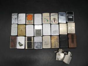 ZIPPO ジッポー オイルライター 喫煙具 サウジアラビア/革巻き/木製 他、【USED品】24本セット