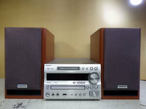 オンキョーＣＤ／ＭＤ ミニコンポ ONKYO FR-N7NX+D-N7NX スピーカー システムコンポ セット 動作確認済み#LV50936