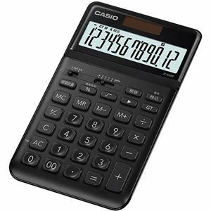 【新品】カシオ計算機 CASIO スタイリッシュ電卓 ジャストタイプ12桁 ブラック JF-S200-BK-N
