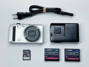作動確認済み　カシオ CASIO EXILIM EX-ZR300 コンパクトデジタルカメラ コンデジ　バッテリー2個セット