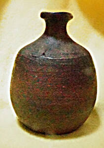 花瓶 陶器徳利 φ８.5×１１cm 備前焼