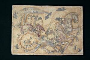 希少 数寄者放出品 色彩 壁版 中国古美術 唐代 中国古玩 唐物