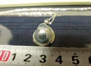 L5861 4.4g SILVER シルバー 銀製刻印有 ネックレス 真珠 パール