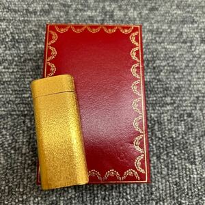 34. Cartier カルティエ ガスライター ゴールド 喫煙具 箱つき 着火未確認