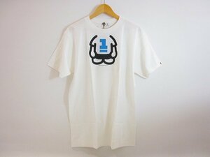 A BATHING APE / ア・ベイシング・エイプ BABY MILO ベイビーマイロ プリントTシャツ サイズ : L ホワイト